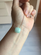 Load image into Gallery viewer, 13.3/12.5mm Type A 100% Natural green/purple Jadeite Jade LuluTong (Every road is smooth) pendant group PB223