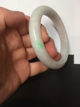 Load image into Gallery viewer, 61.5mm Type A 100% Natural sunny green/light white/purple Jadeite Jade bangle BH124-8036