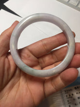 Load image into Gallery viewer, 56.5mm certified Type A 100% Natural purple white green Jadeite Jade bangle AJ80-1266