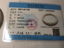 Load image into Gallery viewer, 61.5mm Type A 100% Natural sunny green/light white/purple Jadeite Jade bangle BH124-8036