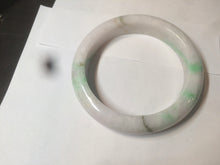 Load image into Gallery viewer, 61.8 mm certified type A 100% Natural sunny green/purple/white Jadeite Jade bangle AX103-5428