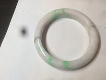 Load image into Gallery viewer, 61.8 mm certified type A 100% Natural sunny green/purple/white Jadeite Jade bangle AX103-5428