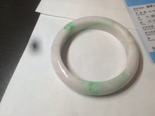 Load image into Gallery viewer, 61.8 mm certified type A 100% Natural sunny green/purple/white Jadeite Jade bangle AX103-5428