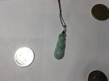 Load image into Gallery viewer, Type A 100% Natural sunny green white Three Peas in a Pod(连中三元) Four Seasons Fortune Beans(四季发财豆) jadeite PD1