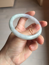 Load image into Gallery viewer, 59mm Certified Type A 100% Natural light green white purple round cut jadeite Jade bangle PB256-3232