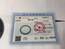 Load image into Gallery viewer, 57mm Type A 100% Natural icy black(冰乌鸡) blue gray Guatemala Slim Round Cut Jadeite Bangle PJ157-1371