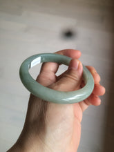 Load image into Gallery viewer, 57.4mm 100% natural Type A icy oily dark green/gray jadeite jade bangle AX59-0336