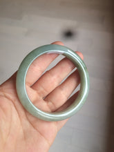 Load image into Gallery viewer, 57.4mm 100% natural Type A icy oily dark green/gray jadeite jade bangle AX59-0336