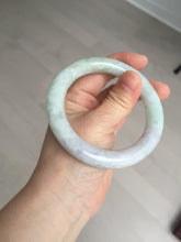 Load image into Gallery viewer, 56.6mm 100% natural Type A green/purple/yellow(FU LU SHOU) chubby jadeite jade bangle BK72-5808