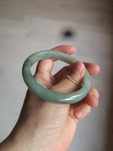 Load image into Gallery viewer, 57.4mm 100% natural Type A icy oily dark green/gray jadeite jade bangle AX59-0336