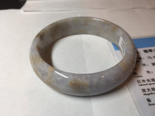 Load image into Gallery viewer, 59mm Certified Type A 100% Natural light purple yellow jadeite jade bangle BM100-4475