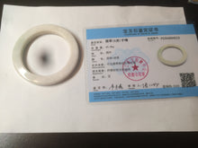 Load image into Gallery viewer, 52mm certificated Type A 100% Natural light green/white/beige/yellow Jadeite Jade bangle AX106-4212