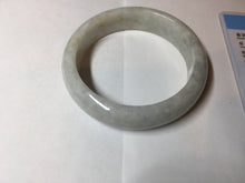 Load image into Gallery viewer, Shopify only. 57.5mm Certified Type A 100% Natural light green white jadeite jade bangle AX123-4483 add on item.