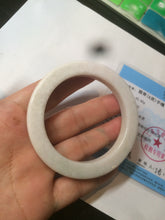 Load image into Gallery viewer, 52mm certificated Type A 100% Natural light green/white/beige/yellow Jadeite Jade bangle AX106-4212
