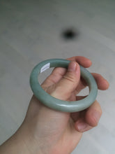 Load image into Gallery viewer, 57.4mm 100% natural Type A icy oily dark green/gray jadeite jade bangle AX59-0336