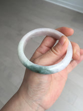 Load image into Gallery viewer, 56.9mm Certified Type A 100% Natural dark green/white/purple Jadeite Jade bangle BL82-4053