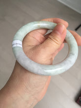 Load image into Gallery viewer, 56.6mm 100% natural Type A green/purple/yellow(FU LU SHOU) chubby jadeite jade bangle BK72-5808