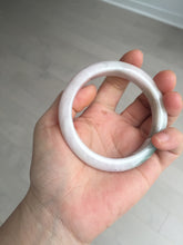 Load image into Gallery viewer, 56.9mm Certified Type A 100% Natural dark green/white/purple Jadeite Jade bangle BL82-4053