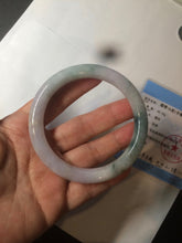 Load image into Gallery viewer, 57.8mm certified 100% natural type A green/purple/brown round cut jadeite jade bangle BF102-1686
