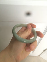 Load image into Gallery viewer, 57.4mm 100% natural Type A icy oily dark green/gray jadeite jade bangle AX59-0336