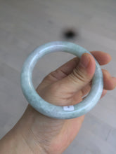 Load image into Gallery viewer, 56.5 mm certificated Type A 100% Natural light green/purple round cut Jadeite Jade bangle S65-4066