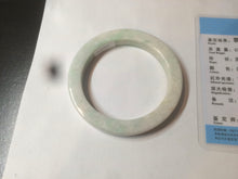 Load image into Gallery viewer, 51.8mm certificated Type A 100% Natural light green/white/beige/yellow Jadeite Jade bangle AX107-4211