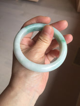 Load image into Gallery viewer, 57.4mm certified 100% natural type A sunny green/purple/yellow jadeite jade bangle BN102-7712