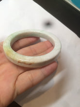 Load image into Gallery viewer, 51.8mm certificated Type A 100% Natural light green/white/beige/yellow Jadeite Jade bangle AX107-4211