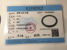 Load image into Gallery viewer, 55.4mm Certified Type A 100% Natural dark green/blue/gray with Guatemala slim round cut Jadeite bangle PH223-0252