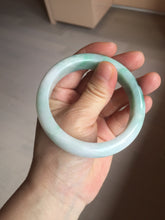 Load image into Gallery viewer, 57.4mm certified 100% natural type A sunny green/purple/yellow jadeite jade bangle BN102-7712