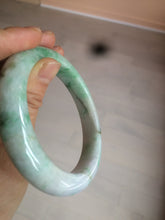 Load image into Gallery viewer, 60.5mm Certified Type A 100% Natural sunny green/white/brown Jadeite Jade bangle A109-5414