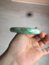 Load image into Gallery viewer, 60.5mm Certified Type A 100% Natural sunny green/white/brown Jadeite Jade bangle A109-5414