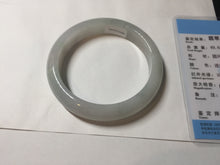 Load image into Gallery viewer, 55.6mm Certified type A 100% Natural light green/purple/white Jadeite bangle BK126-0252