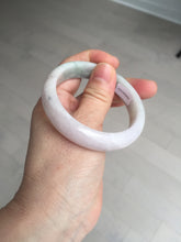 Load image into Gallery viewer, 52.8mm Certified Type A 100% Natural dark green/white/purple Jadeite Jade bangle BL83-4052