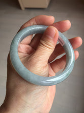 Load image into Gallery viewer, 56.6mm 100% natural Type A icy dark green/gray/black(WuJi) jadeite jade bangle AY92-1257