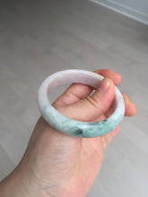 Load image into Gallery viewer, 52.8mm Certified Type A 100% Natural dark green/white/purple Jadeite Jade bangle BL83-4052