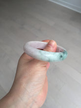 Load image into Gallery viewer, 52.8mm Certified Type A 100% Natural dark green/white/purple Jadeite Jade bangle BL83-4052