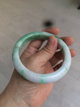 Load image into Gallery viewer, 60.5mm Certified Type A 100% Natural sunny green/white/brown Jadeite Jade bangle A109-5414