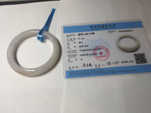 Load image into Gallery viewer, 56mm certified 100% natural type A icy watery white red purple jadeite jade bangle AH98-0544