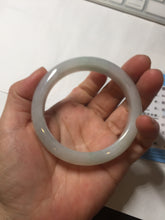 Load image into Gallery viewer, 55.6mm Certified type A 100% Natural light green/purple/white Jadeite bangle BK126-0252