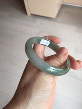 Load image into Gallery viewer, 55.8mm Certified 100% natural Type A oily dark green/gray/black jadeite jade bangle BN32-8086