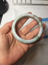 Load image into Gallery viewer, 58.5mm Certified Type A 100% Natural Sunny Green Purple Gray brown black Jadeite Jade Bangle AZ182-6585