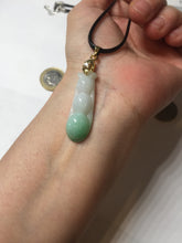 Load image into Gallery viewer, Type A 100% Natural sunny green white(白底青) Three Peas in a Pod(连中三元) Four Seasons Fortune Beans(四季发财豆) jadeite PD4
