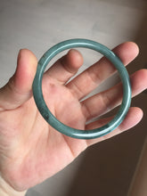 Load image into Gallery viewer, 59.2mm Certified Type A 100% Natural dark green/blue/gray/black slim round cut Guatemala Jadeite bangle GL36-18-3811