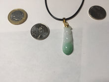 Load image into Gallery viewer, Type A 100% Natural sunny green white(白底青) Three Peas in a Pod(连中三元) Four Seasons Fortune Beans(四季发财豆) jadeite PD4