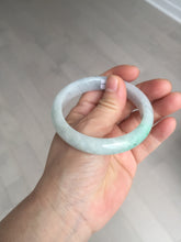 Load image into Gallery viewer, 55.2mm Certified Type A 100% Natural sunny green/light purple Jadeite Jade bangle BM27-0795