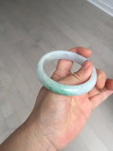 Load image into Gallery viewer, 55.2mm Certified Type A 100% Natural sunny green/light purple Jadeite Jade bangle BM27-0795