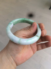 Load image into Gallery viewer, 60.5mm Certified Type A 100% Natural sunny green/white/brown Jadeite Jade bangle A109-5414