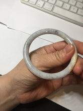 Load image into Gallery viewer, 54mm certified 100% natural Type A light yellow/white/purple/black(Wuji) round cut jadeite jade bangle BS9-9567