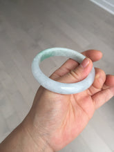 Load image into Gallery viewer, 55.2mm Certified Type A 100% Natural sunny green/light purple Jadeite Jade bangle BM27-0795